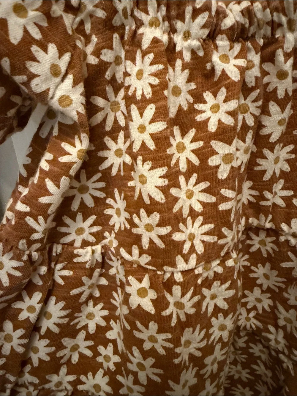 Rylee + Cru Brown Daisy Tiered Dress